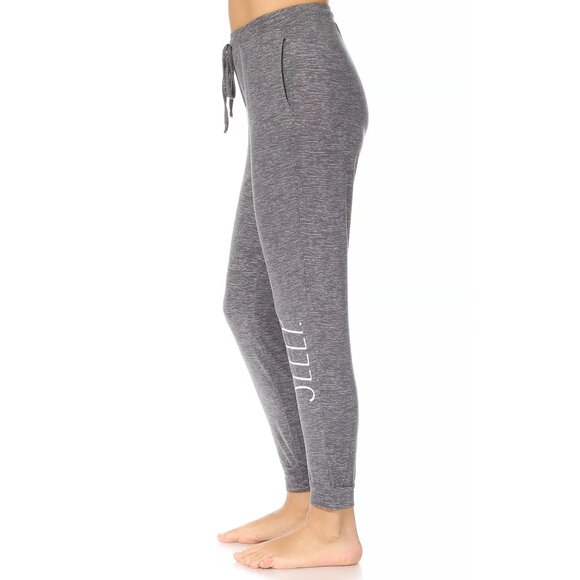 Rae Dunn Elastic Drawstring Jogger Pants On Seam Pockets SLEEP Verbiage LG NWT - Picture 5 of 8